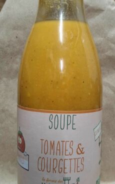 Soupe courgettes-tomates