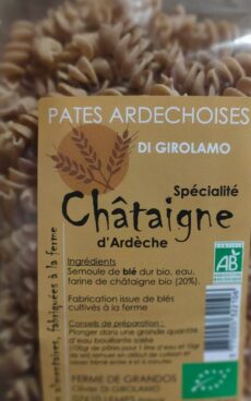 Pâtes farine chataigne (AB)