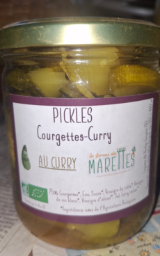 Pickles courgettes-curry